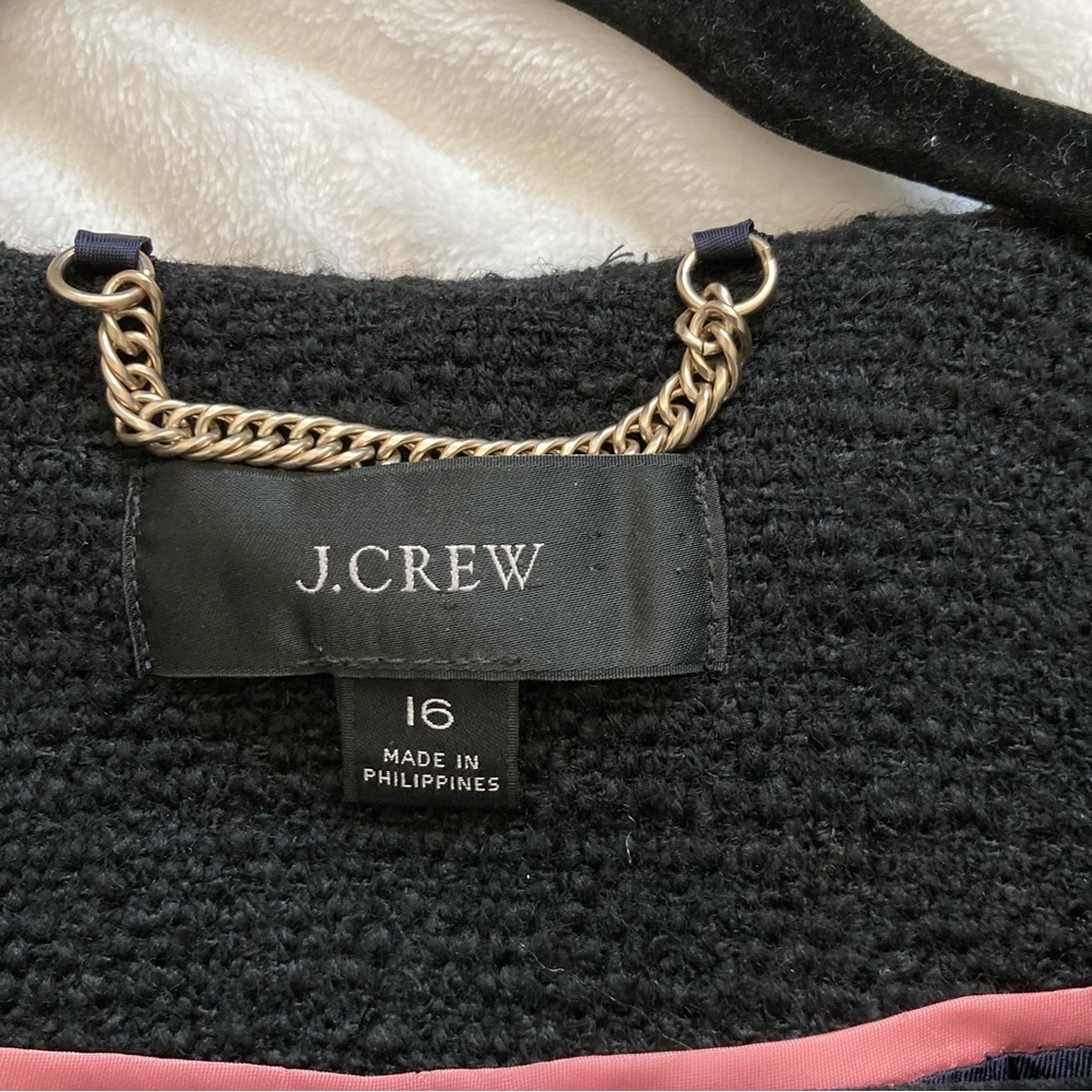 J.Crew Lady Jacket Maritime Tweed Wool Blend Classic Blazer 16 - Picture 10 of 16